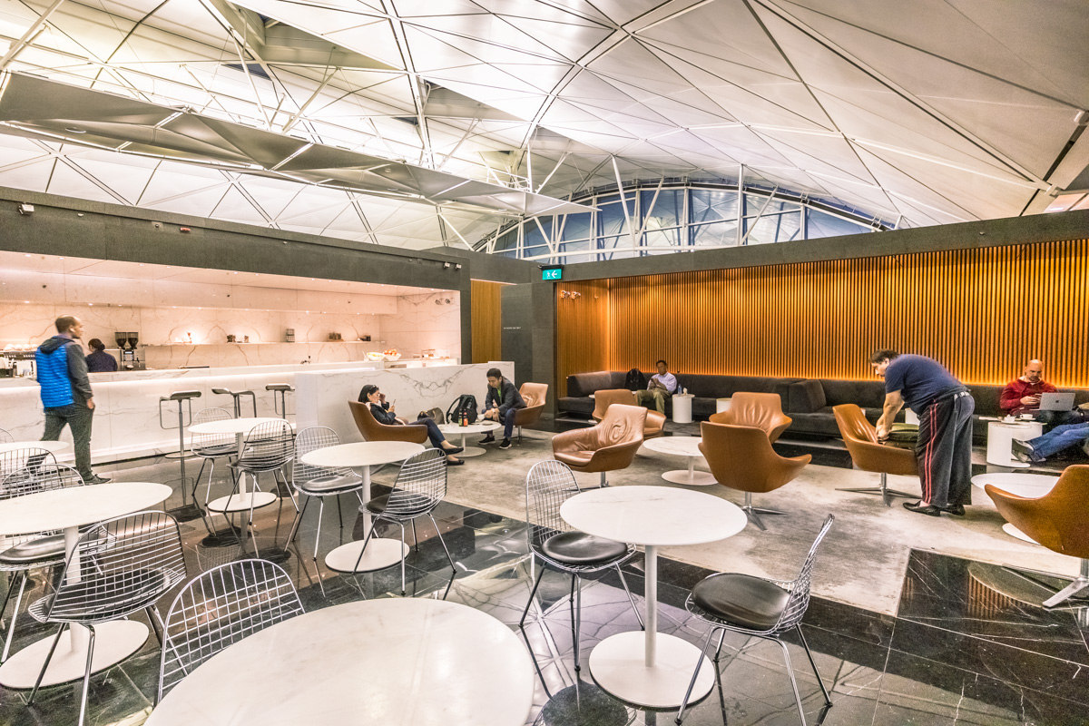 Cathay Pacific Lounge Hong Kong - The Wing - Coffee Loft Seating