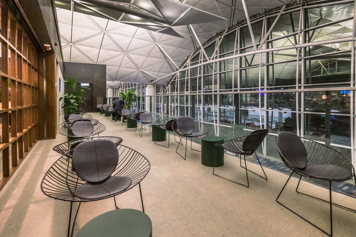 Cathay Pacific Lounge Hong Kong - The Deck - The Terrace