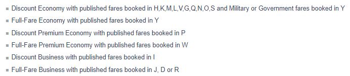 AA upgrade eligible tickets
