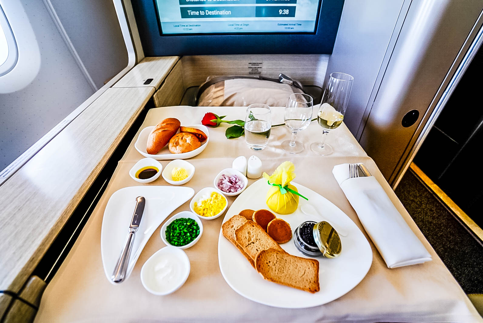 Asiana Airlines A380 First Class Caviar - Cherag Dubash