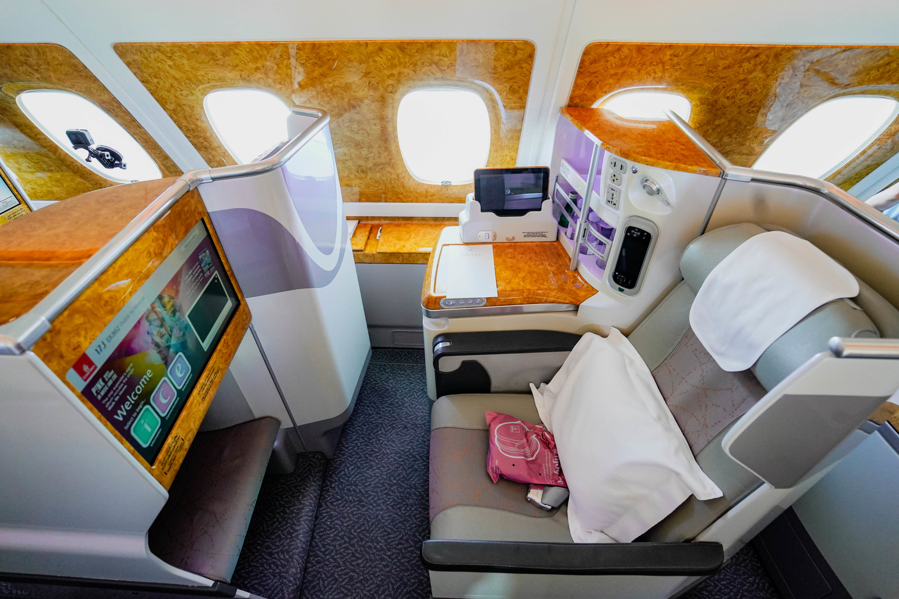 Emirates_Inaugural_World’s_Shortest_A380_Business_Class_Aisle_Seat_Cherag_Dubash Emirates A380 Business Class Aisle Seat