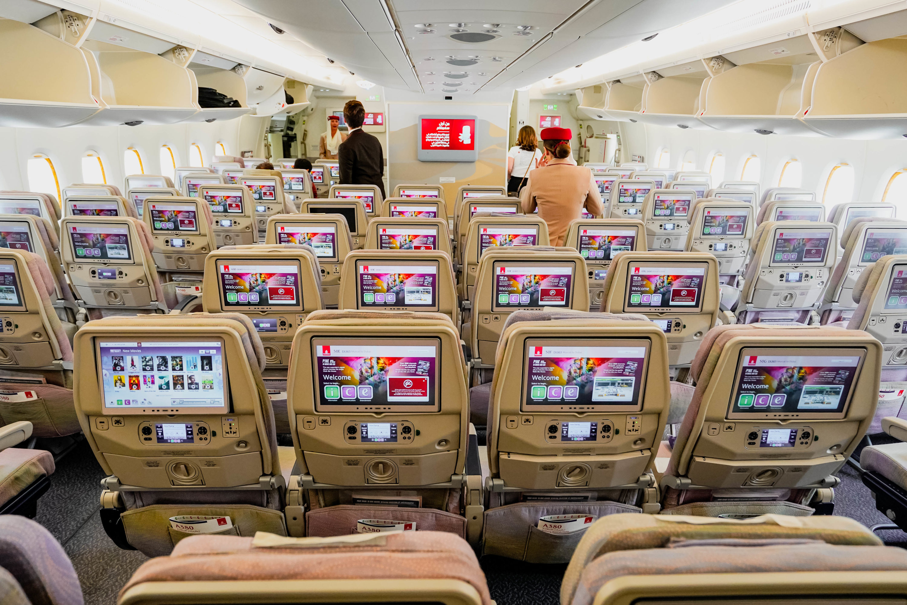 Emirates A380 Economy Class