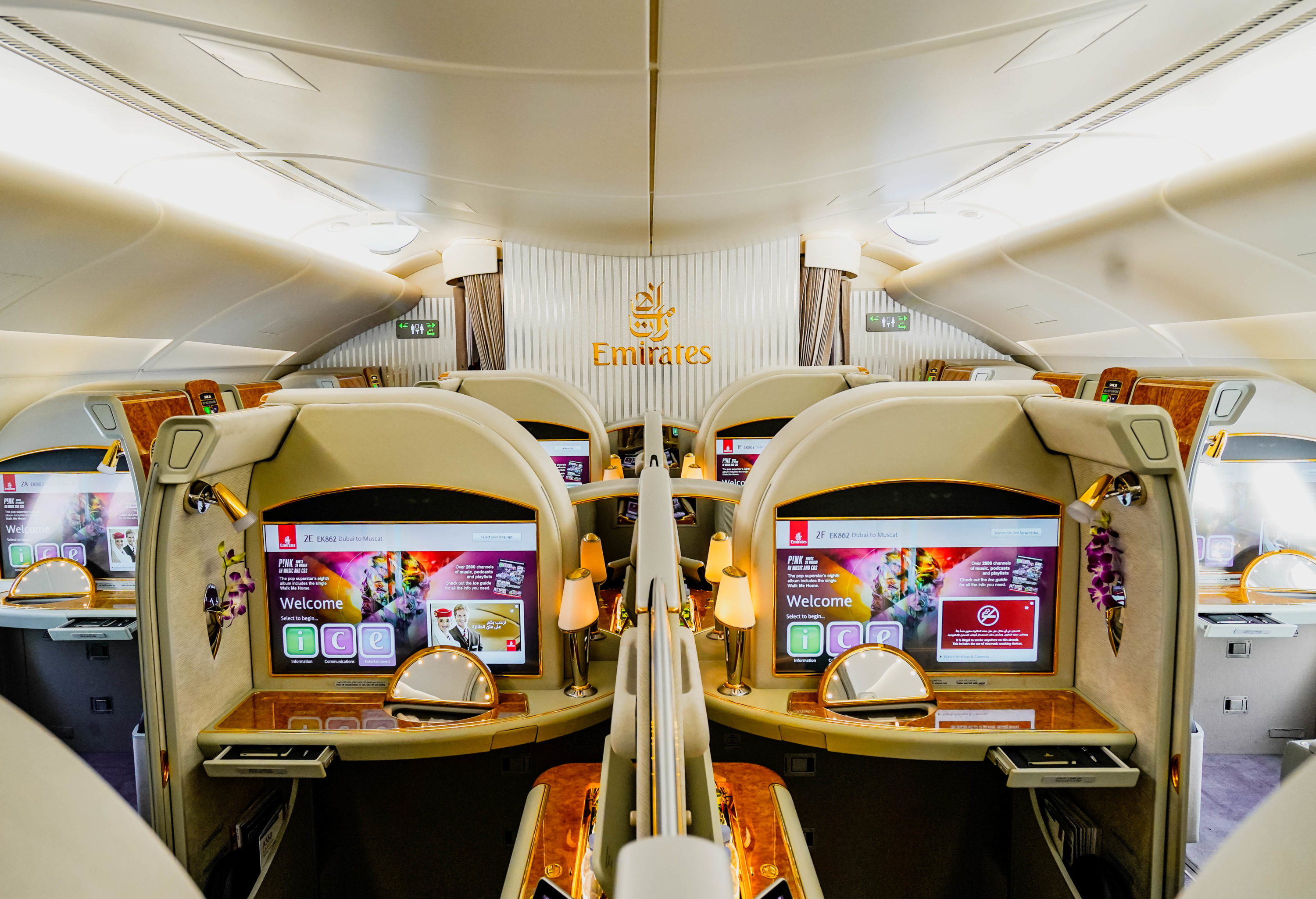 Emirates A380 First Class Cabin