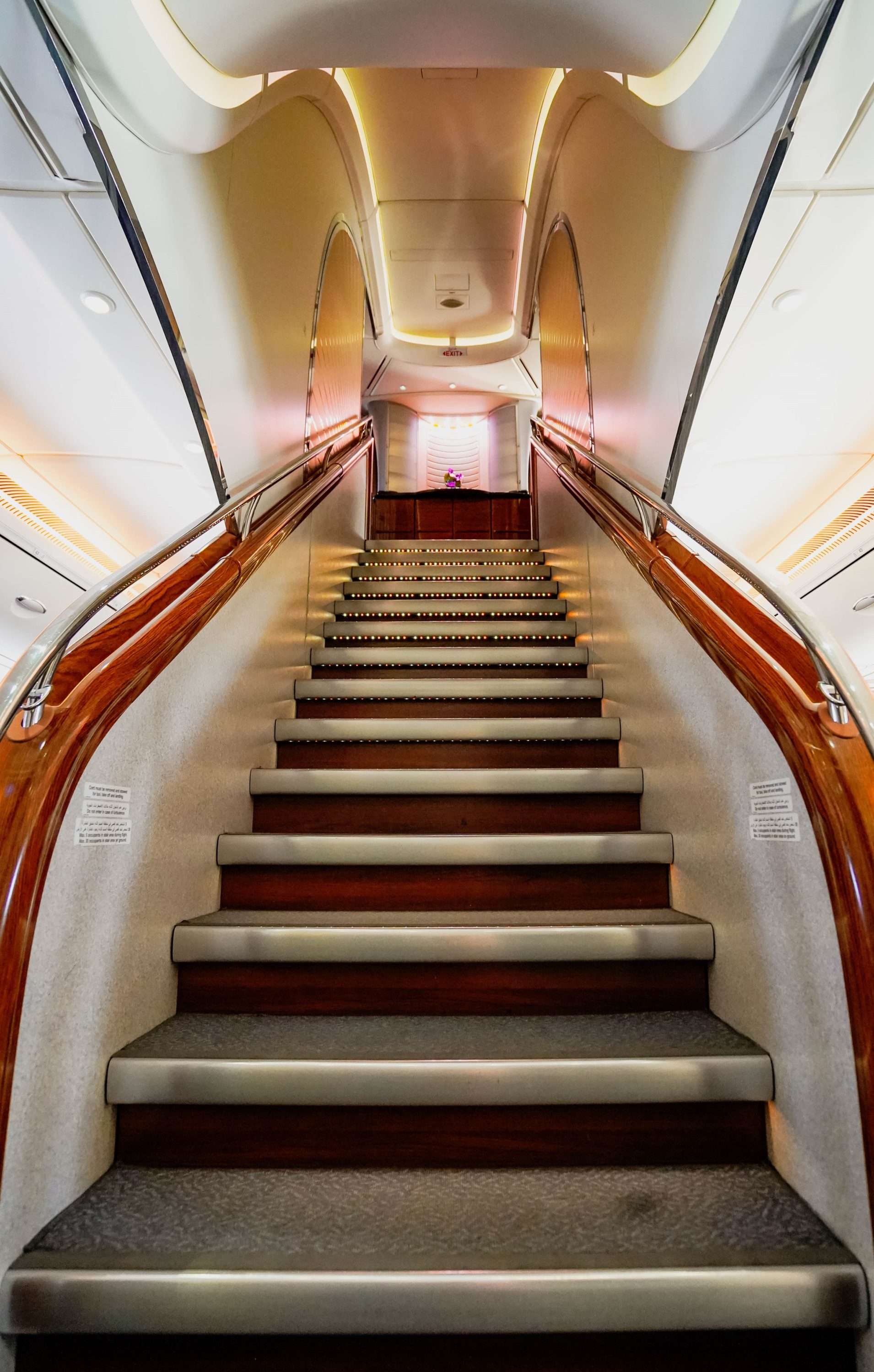 Emirates A380 Flight Stairs to Upper Deck