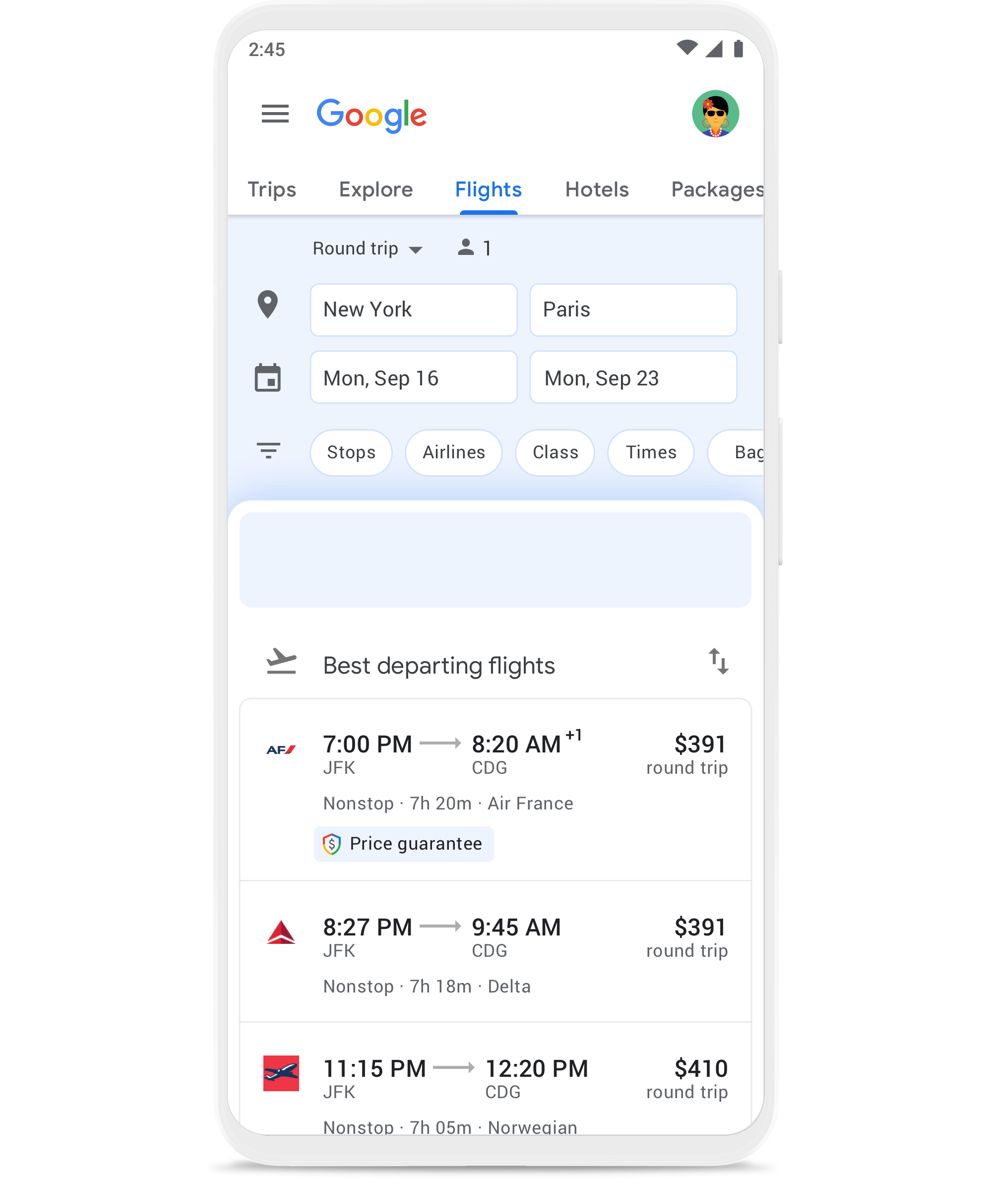 Good Flights Dashboard