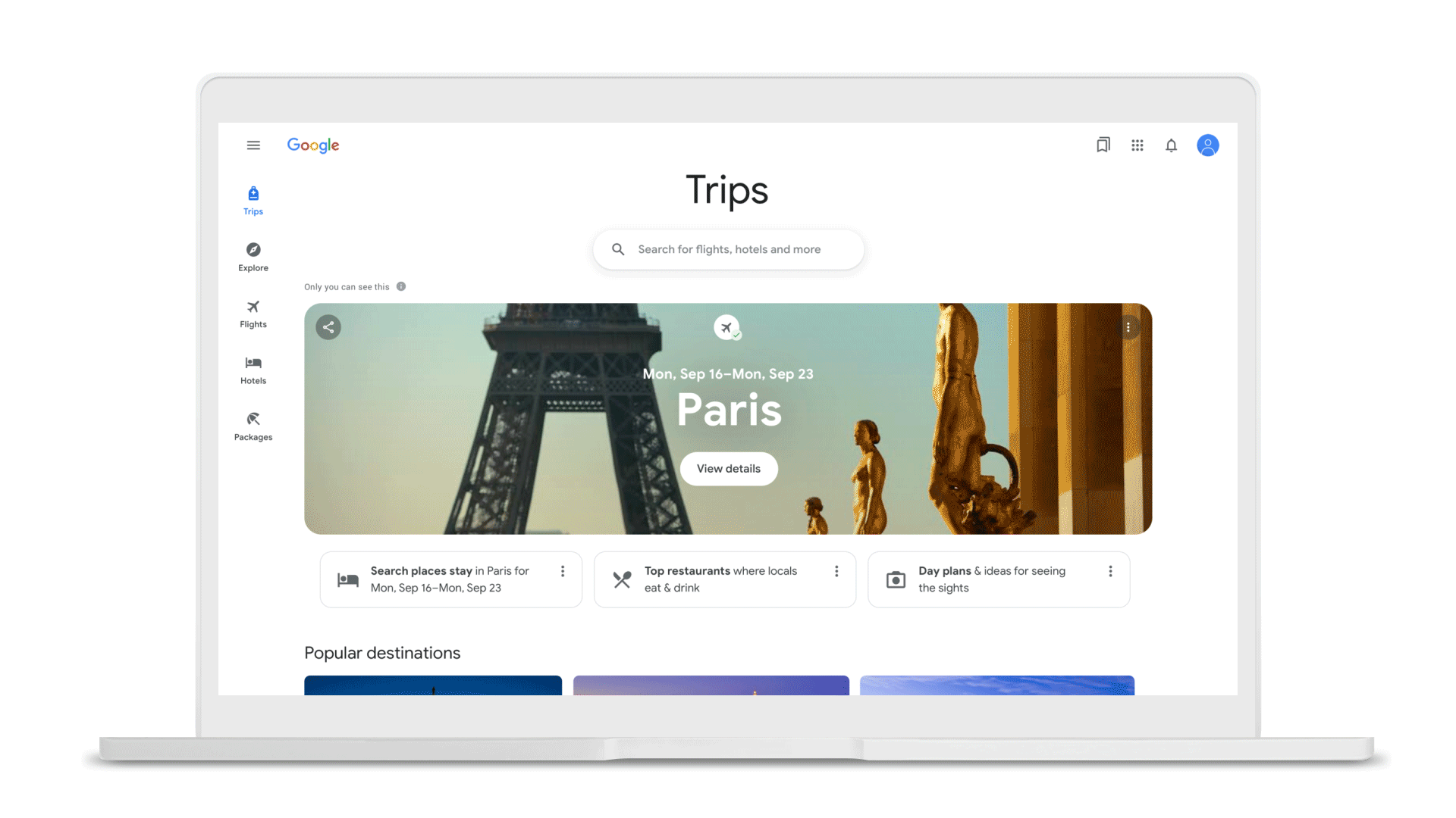 Google Flights Dashboard