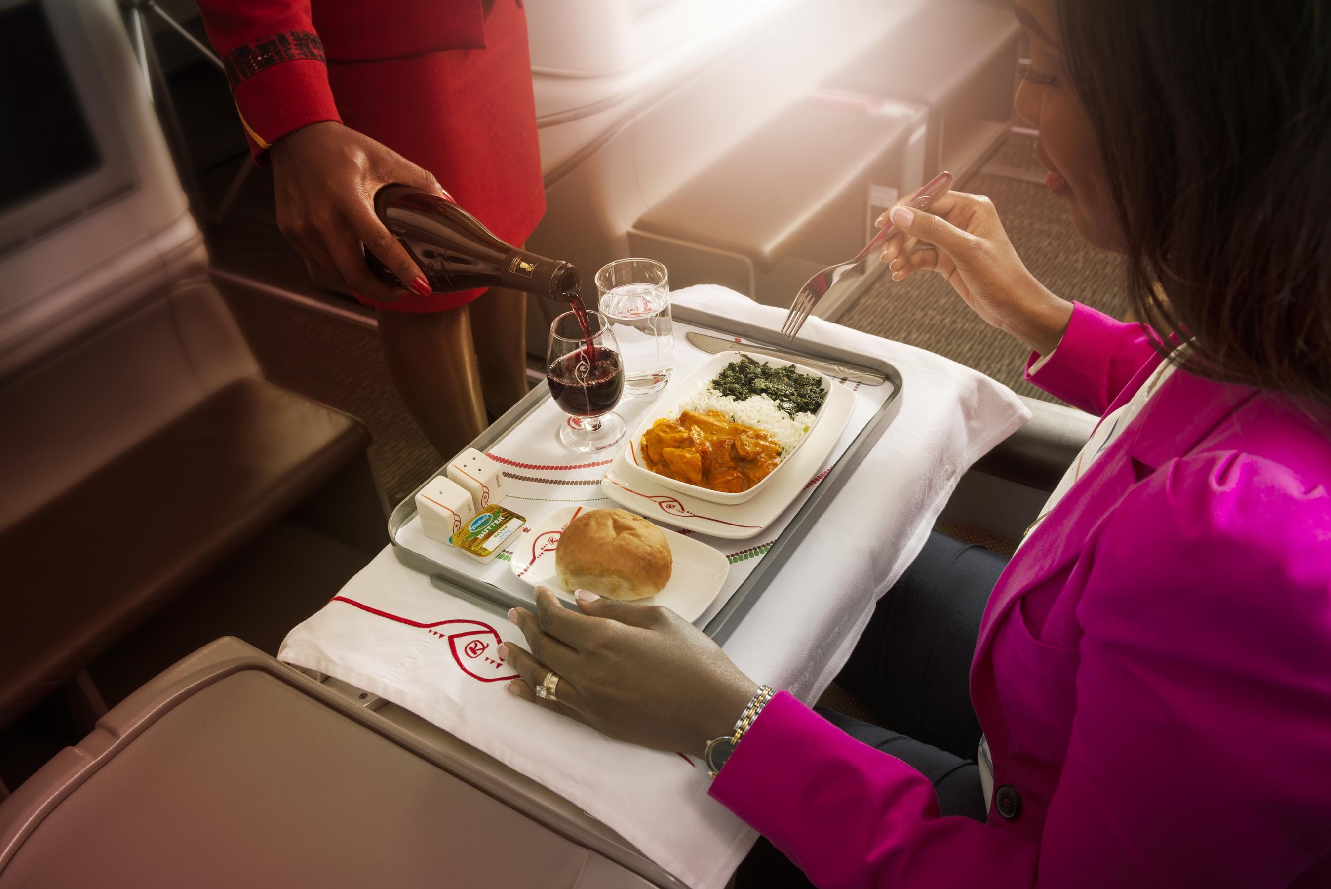 Kenya Airways Business Class Food 1 Kenya Airways Business Class meal