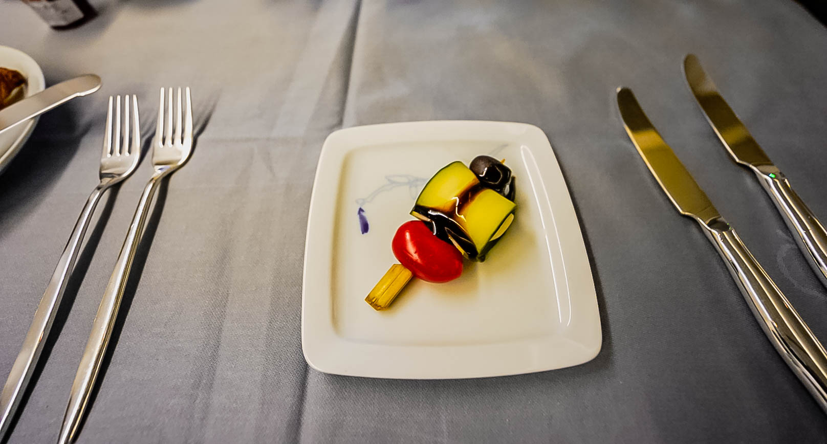 Korean Air Boeing 777 First Class Appetizer - Cherag Dubash