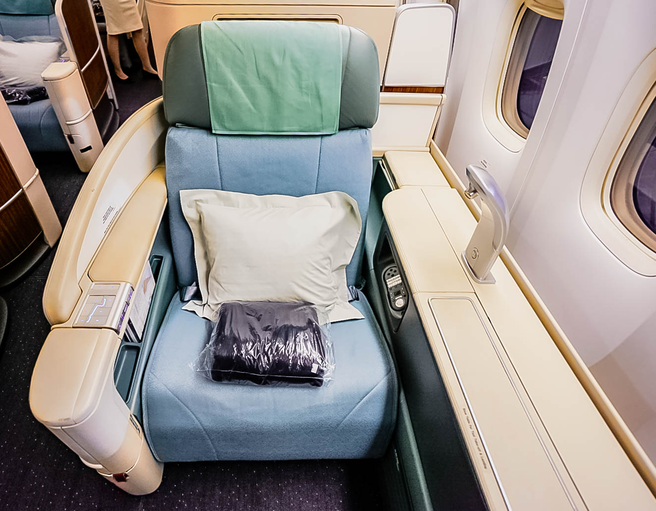 Korean Air Boeing 777 First Class Window Seat - Cherag Dubash