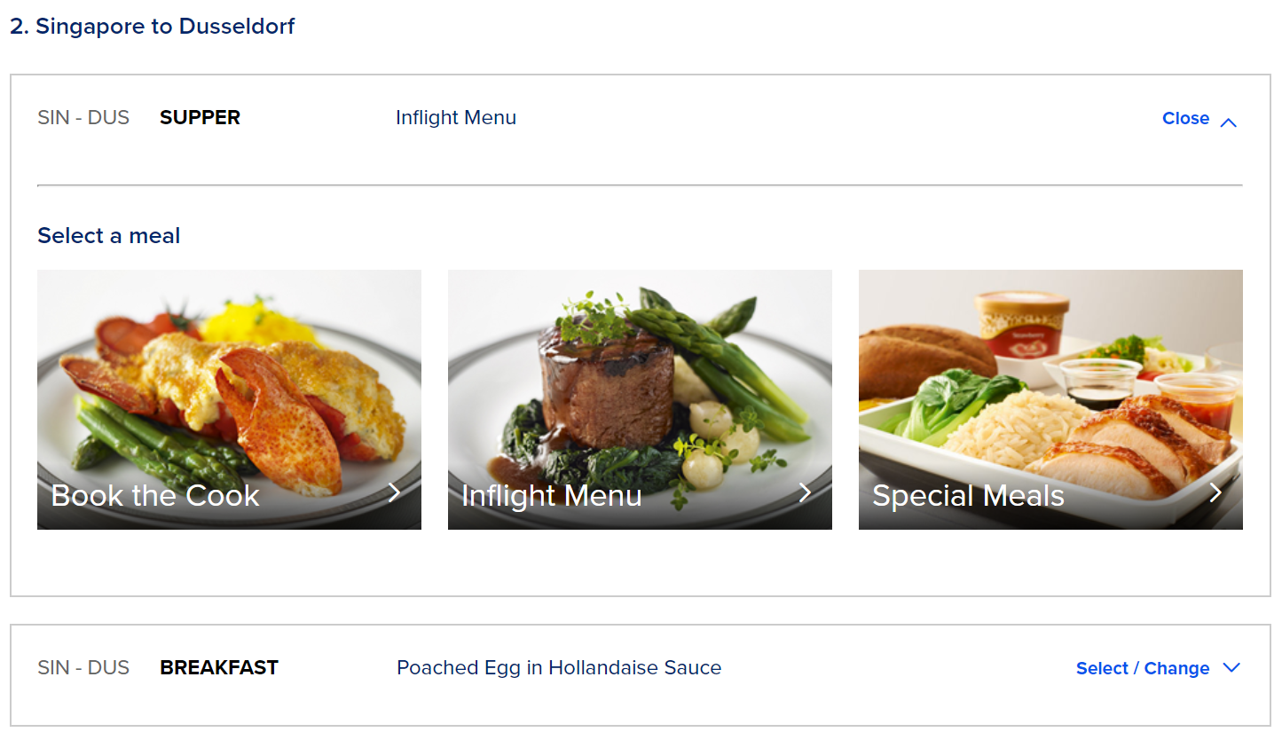 Singapore Airlines — Book the Cook