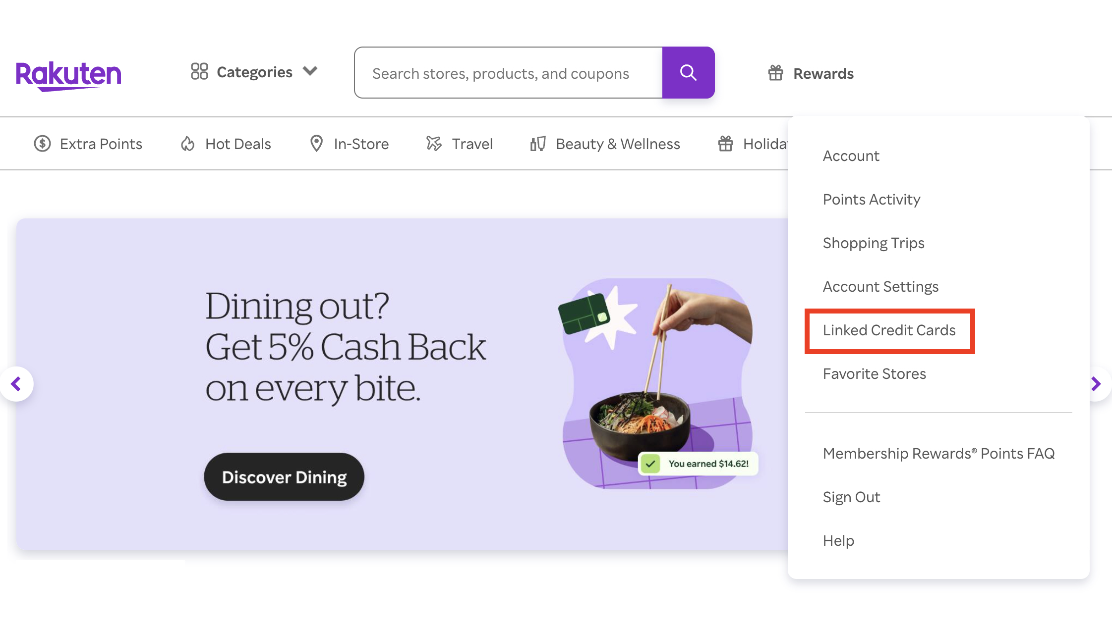Add a credit card to Rakuten account Rakuten link credit cards