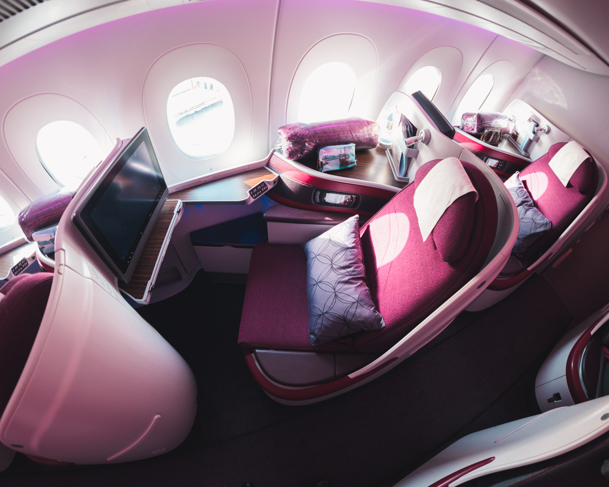 Greg Stone - Qatar Airways Airbus A350 Business Class - Window Seats