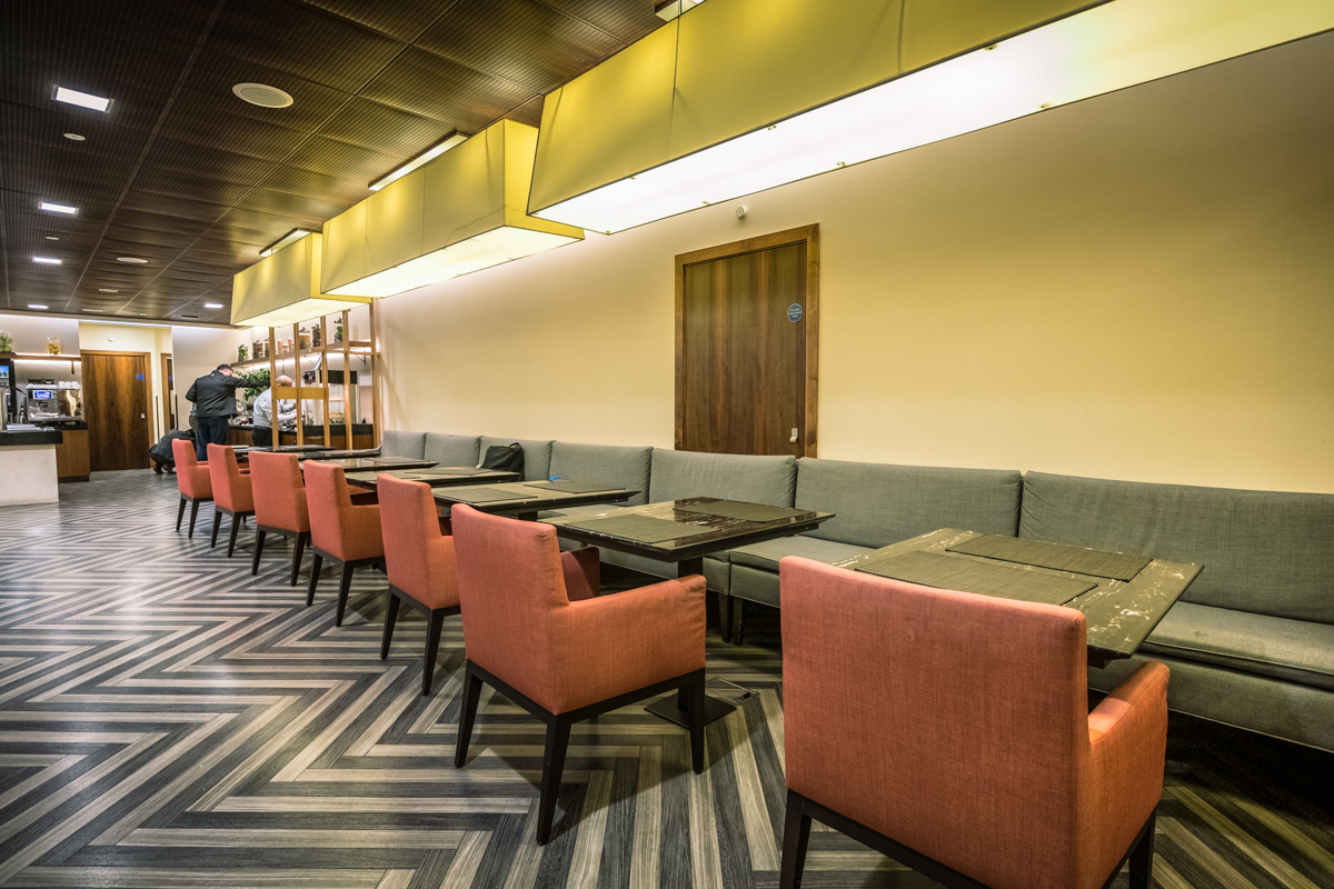 Singapore Airlines Heathrow Lounge --- Dining Tables