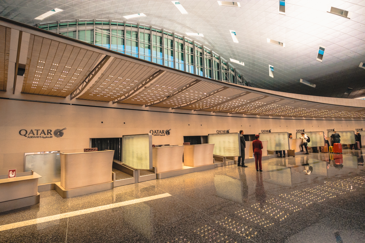 Qatar Airways Hamad International Airport --- Business Class Check-in