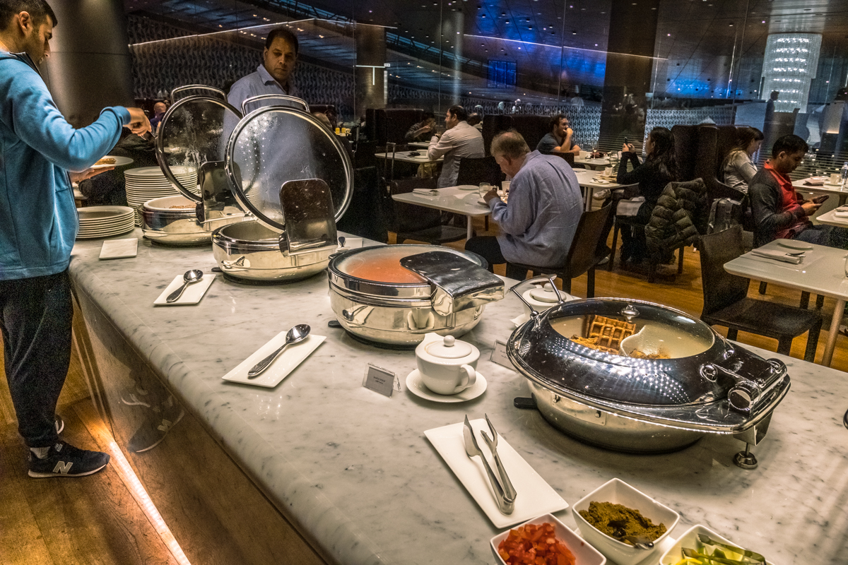 Qatar Airways Al Mourjan Lounge --- Buffet