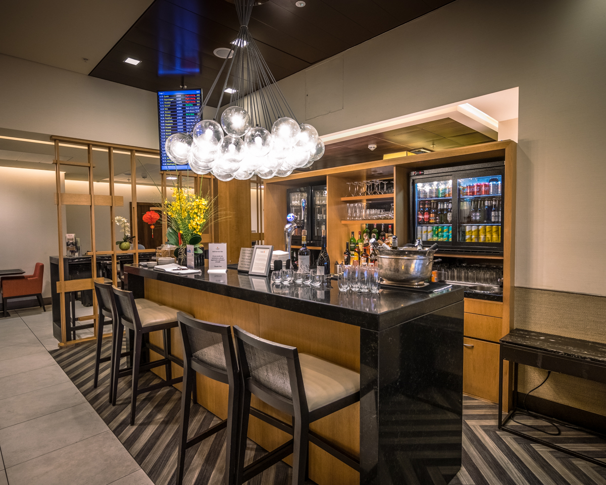 Singapore Airlines Heathrow Lounge Self-Service Bar