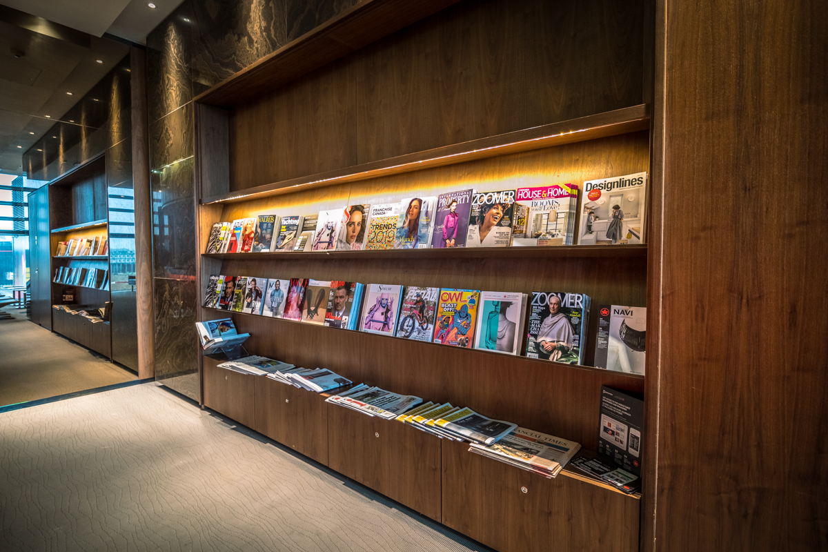 Air Canada Heathrow Lounge Reading Material
