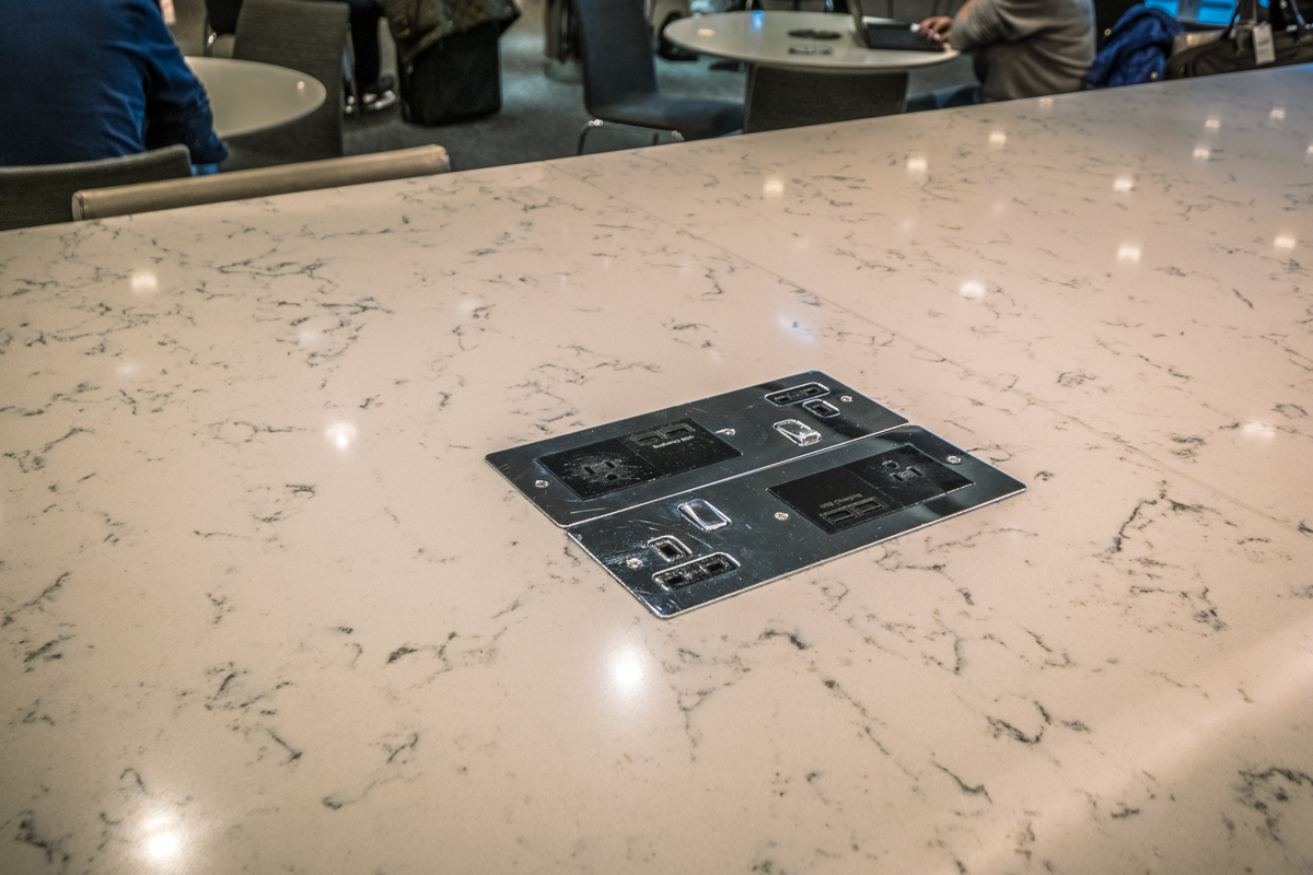 The United Club Lounge Heathrow Built-in Power