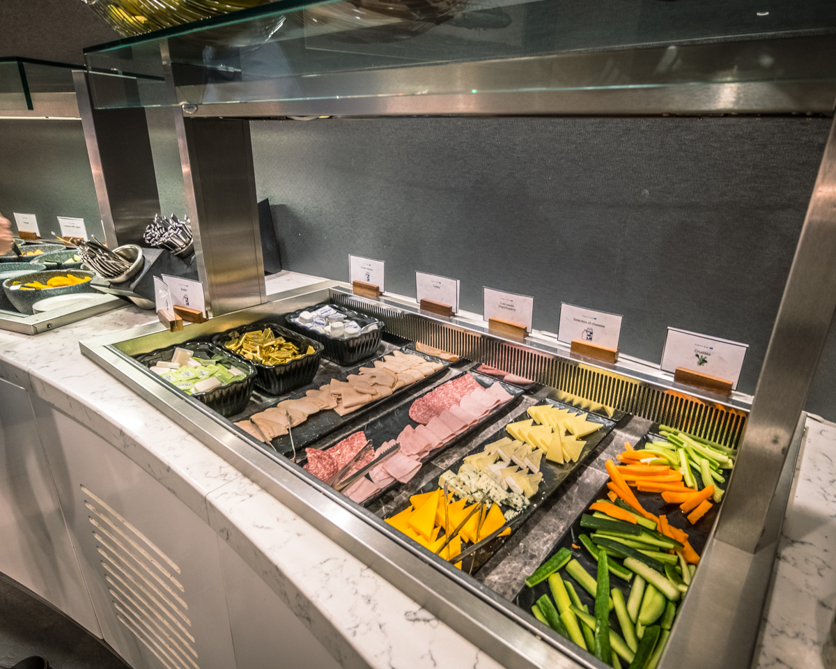 The United Club Lounge Heathrow Buffet Cold Selections