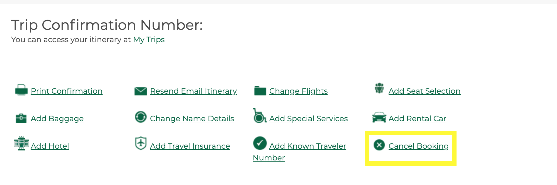 Frontier Cancel Booking