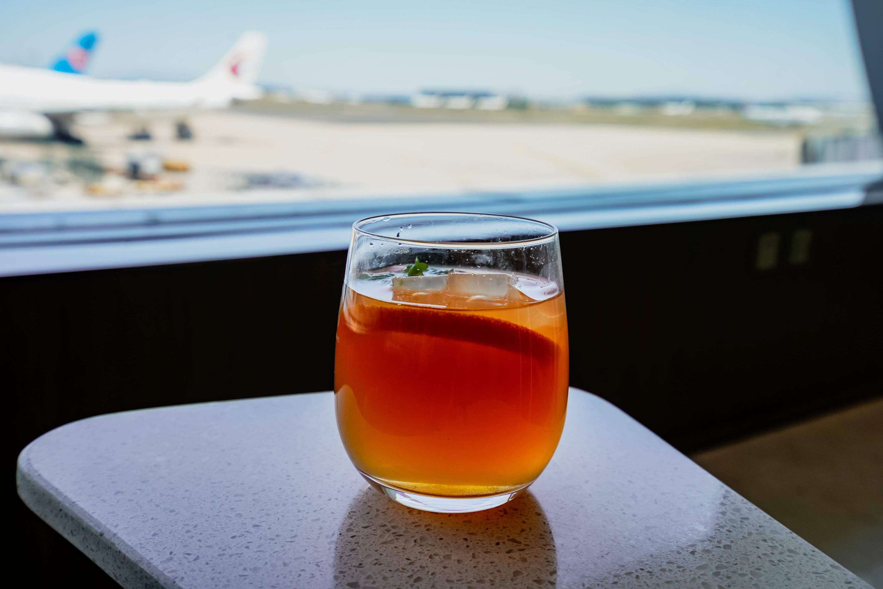Hainan Airlines HNA Club Ice tea Cherag Dubash