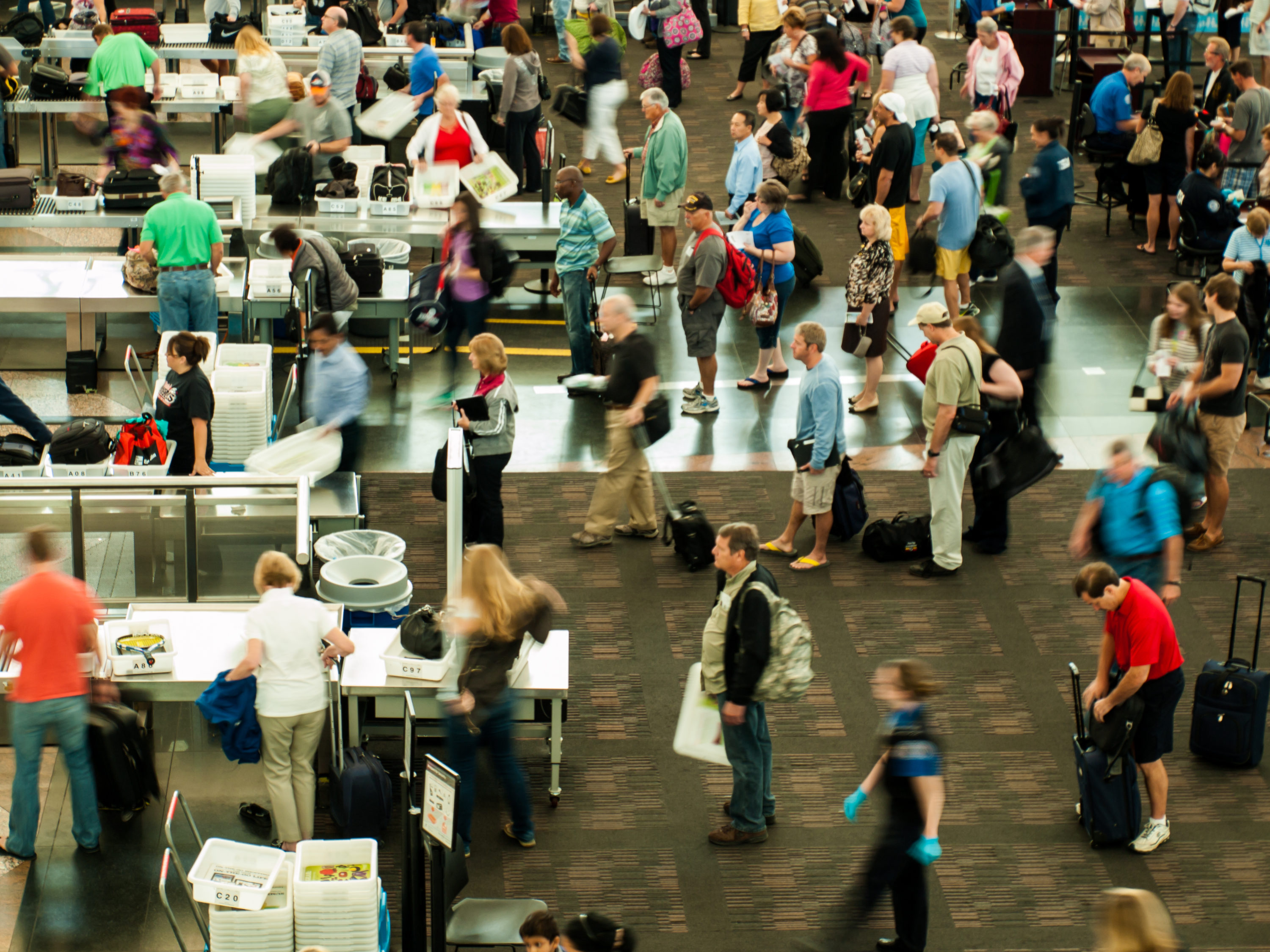 TSA Security Airport Line