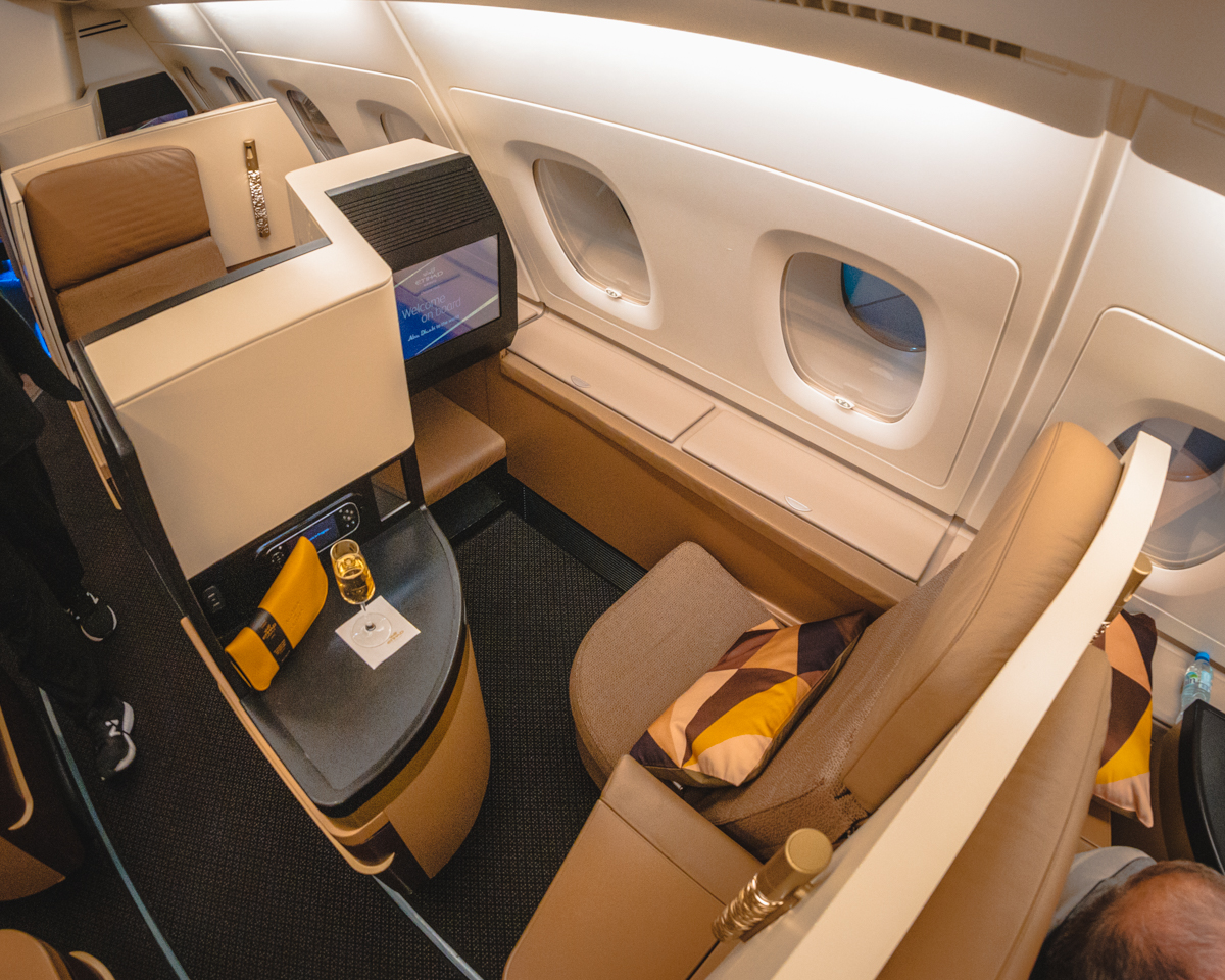 Etihad Airways Airbus A380 Business Class Window Seat 10K