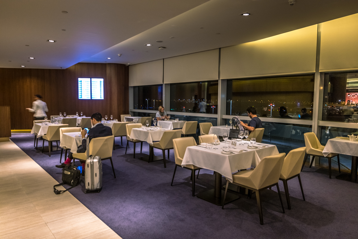 Etihad Airways First Class Lounge Abu Dhabi Dining Area