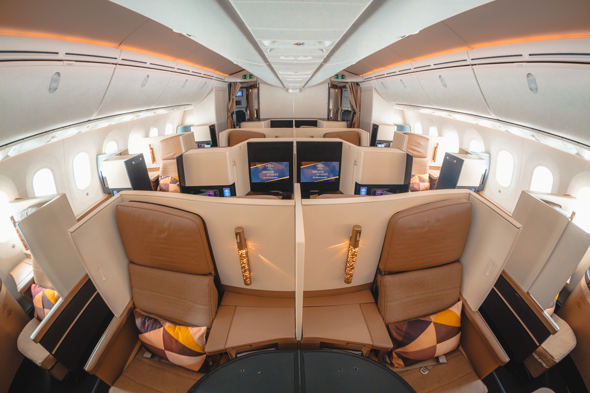 Etihad Airways Boeing 787-9 Business Class Aisle Seats