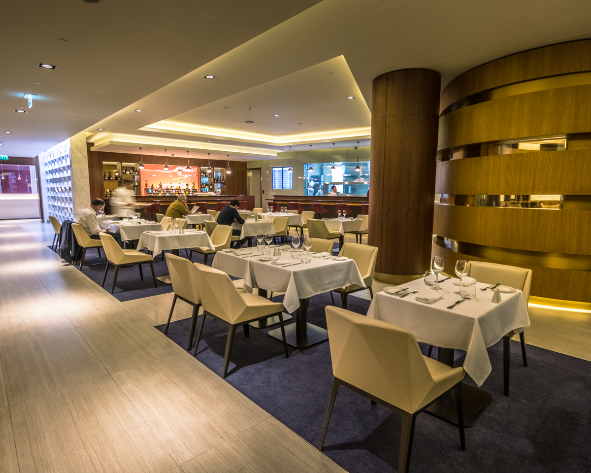 Etihad Airways First Class Lounge Abu Dhabi Dining Area