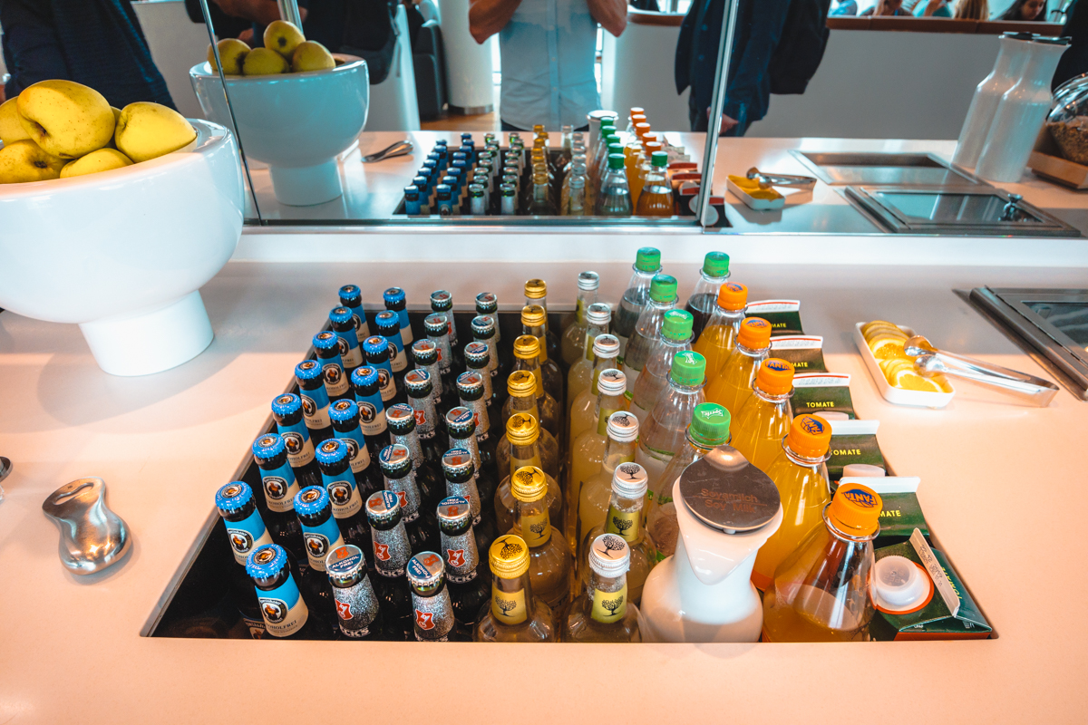Lufthansa Business Lounge Munich - Drink Selection