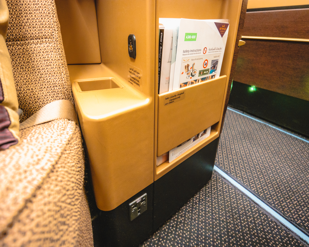 Etihad Airways Airbus A380 Business Class Literature Pocket