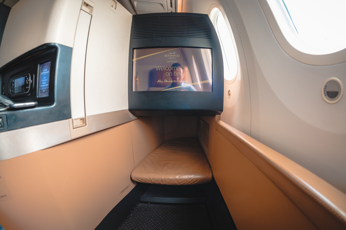 Etihad Airways Boeing 787-9 Business Class Foot Cubby