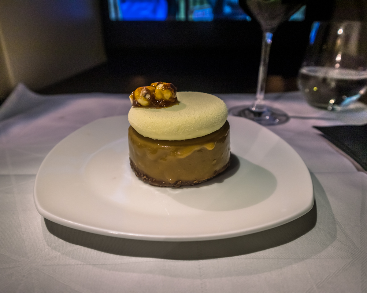Etihad Airways Airbus A380 Business Class Dining - Mousse