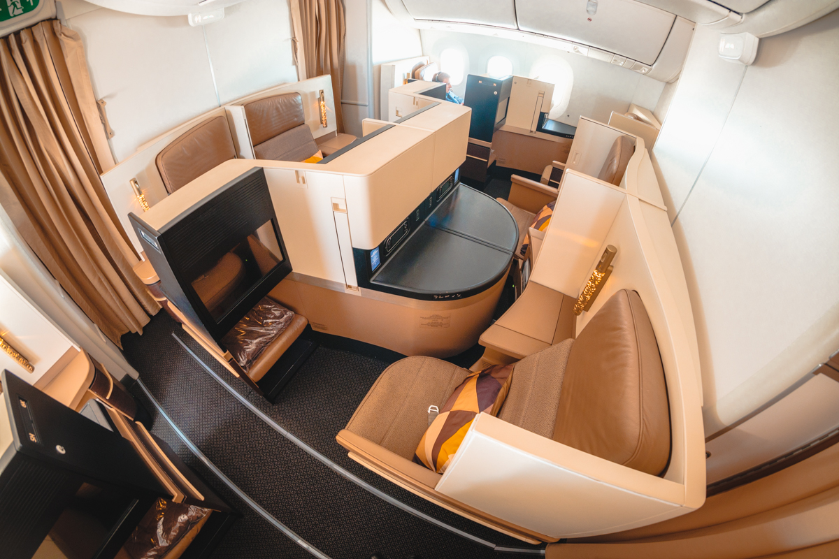 Etihad Airways Boeing 787-9 Business Class Smaller Forward Cabin