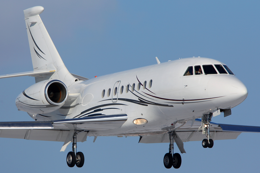 Dassault Falcon landing in Russia Dassault Falcon landing in Russia