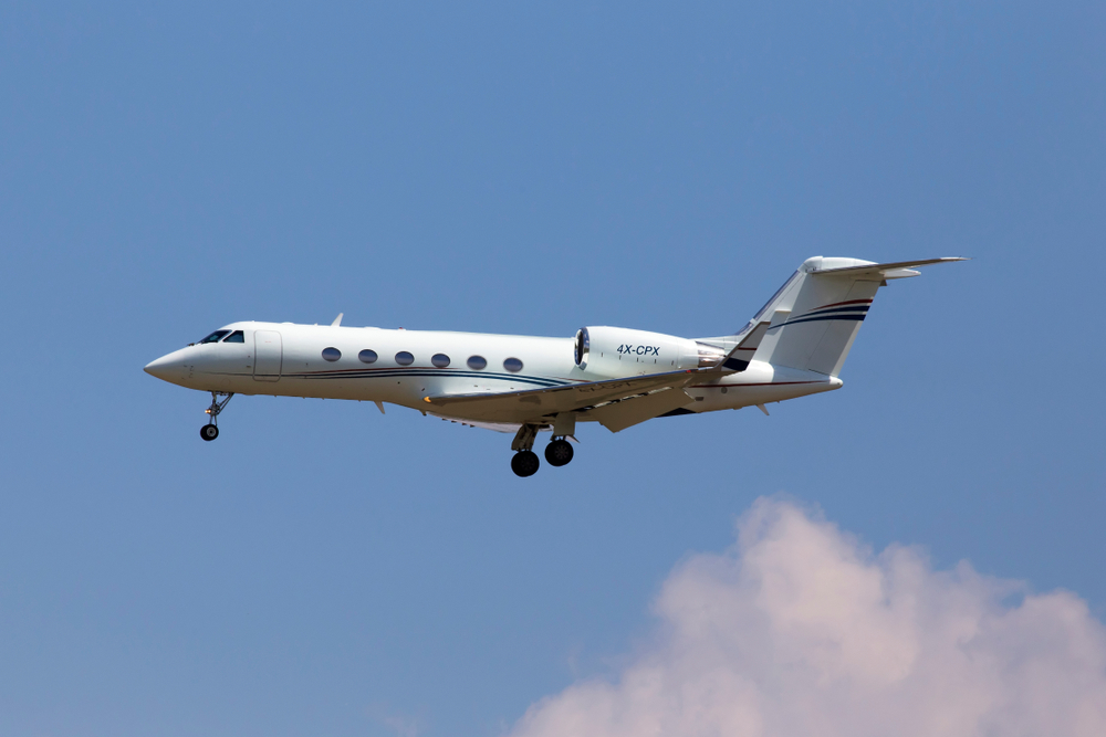 Gulfstream IVSP flying over Ukraine Gulfstream IVSP flying over Ukraine