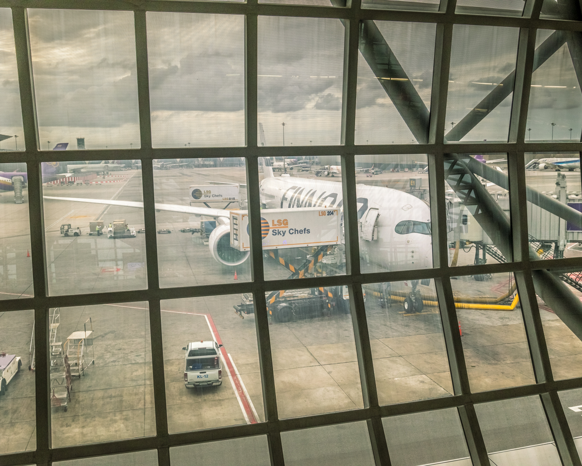 Finnair Airbus A350 at Bangkok Airport
