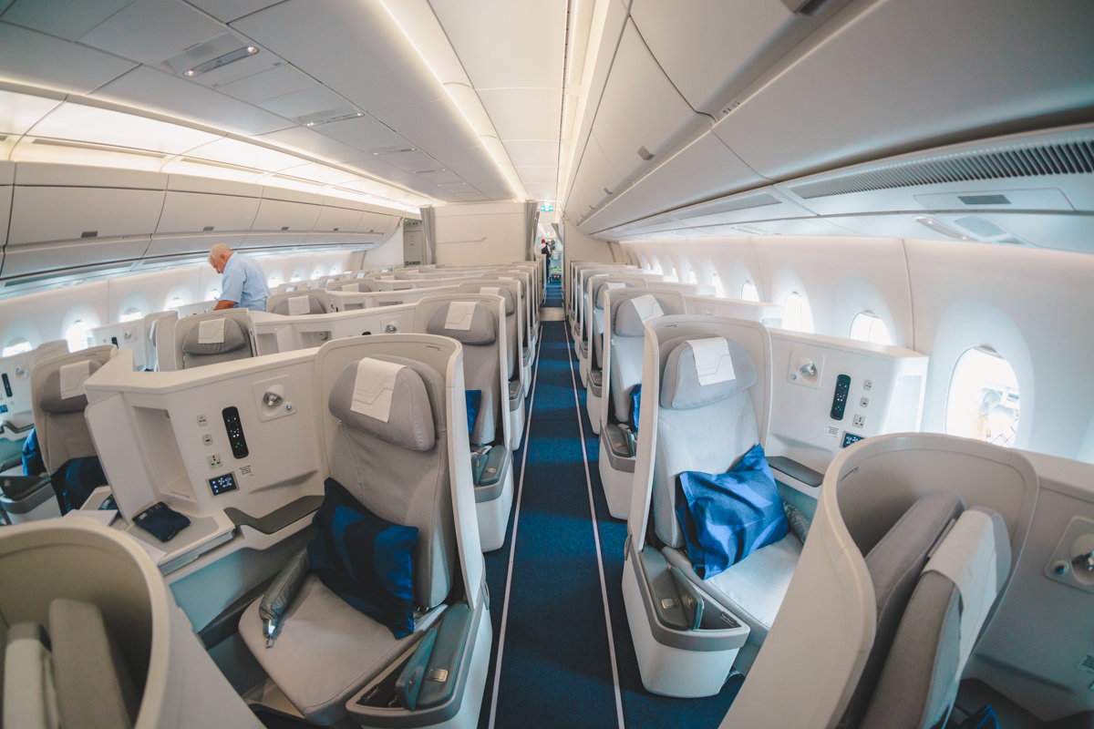 Finnair Airbus A350 Business Class Forward Cabin