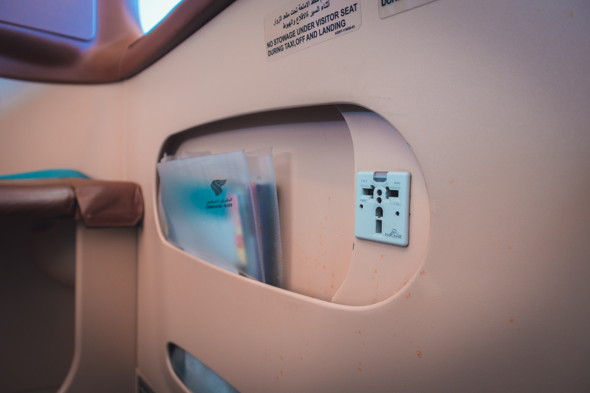 Oman Air Airbus A330 Old Business Class Literature Pocket