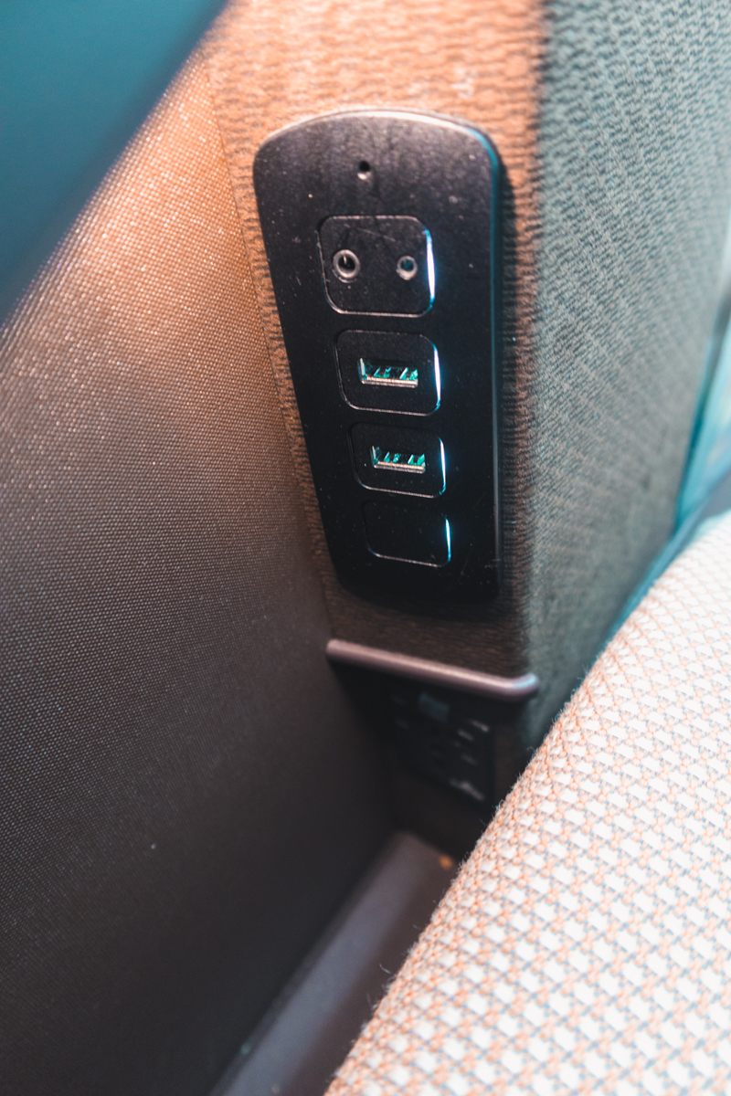 Oman Air Boeing 787-9 Business Class USB Ports
