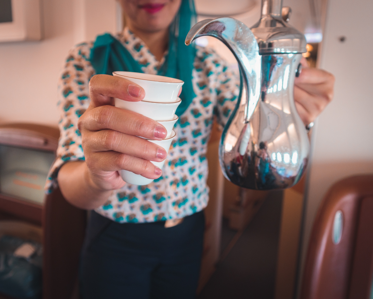 Oman Air Business Class Arabic Coffee