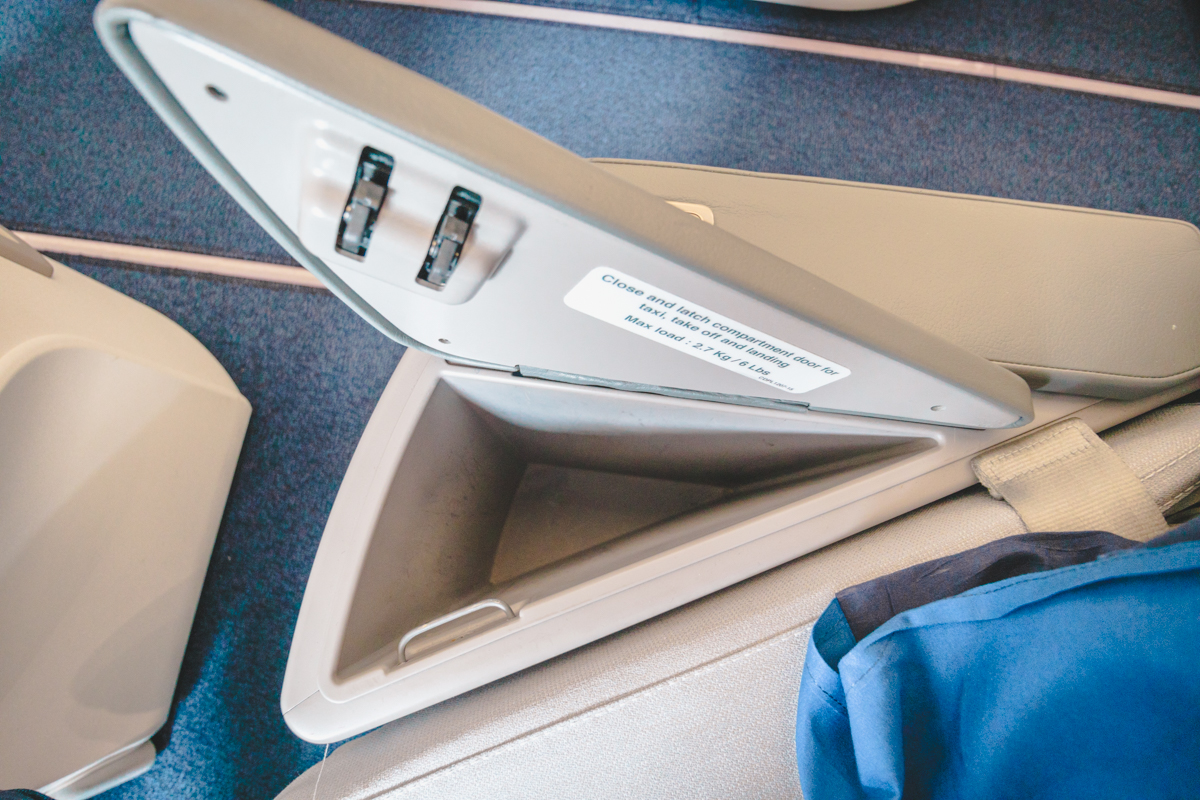 Finnair Airbus A350 Business Class Storage