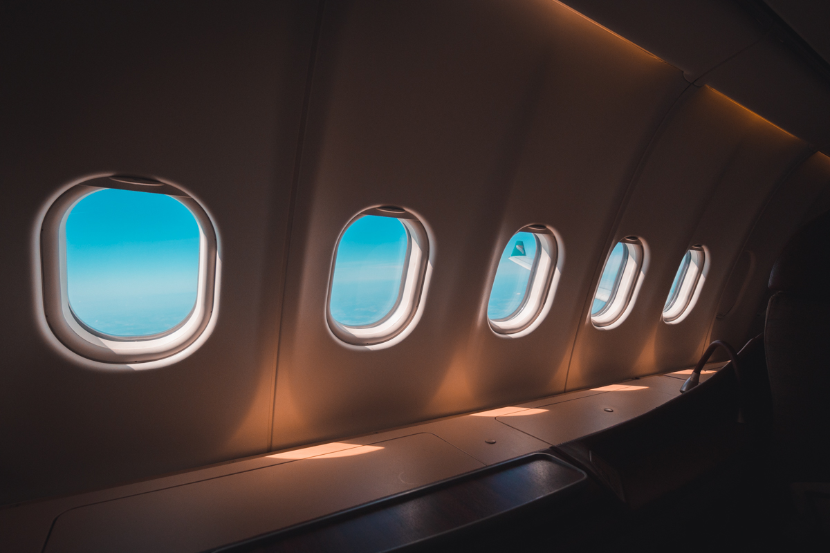 Oman Air Airbus A330 Old Business Class Window Views