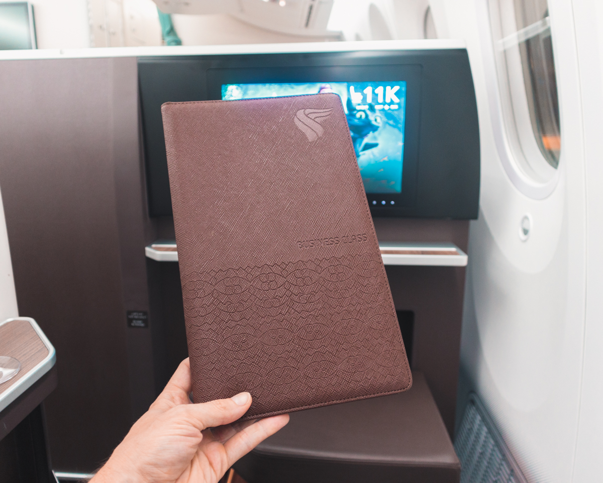 Oman Air Business Class Menu
