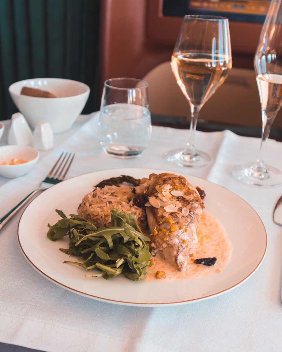 Oman Air Business Class Arabic Roasted Chicken