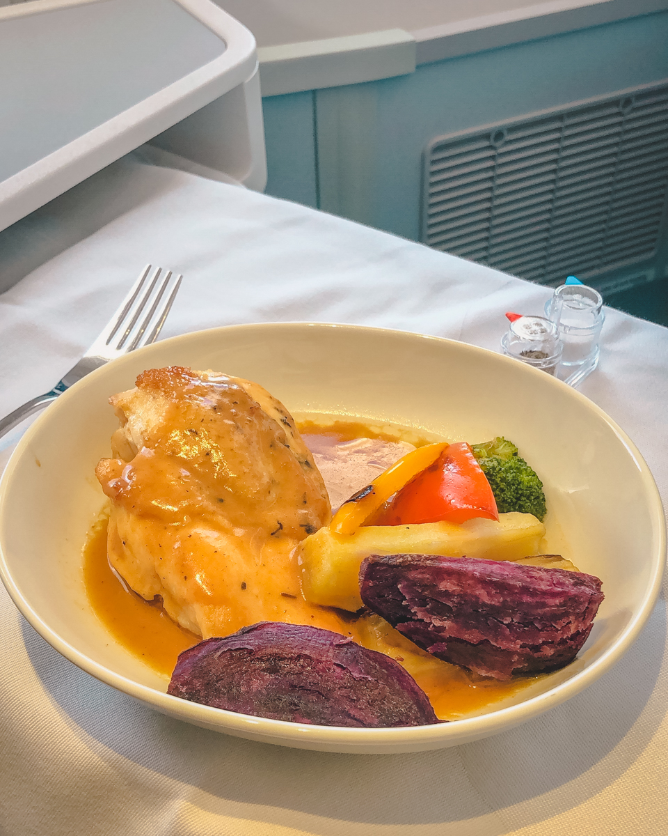 Finnair Airbus A350 Business Class Main Chicken Breast