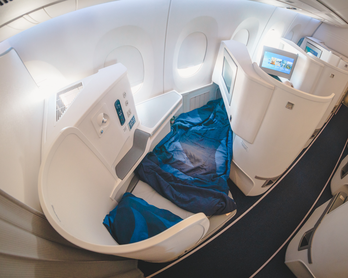 Finnair Airbus A350 Business Class Flatbed