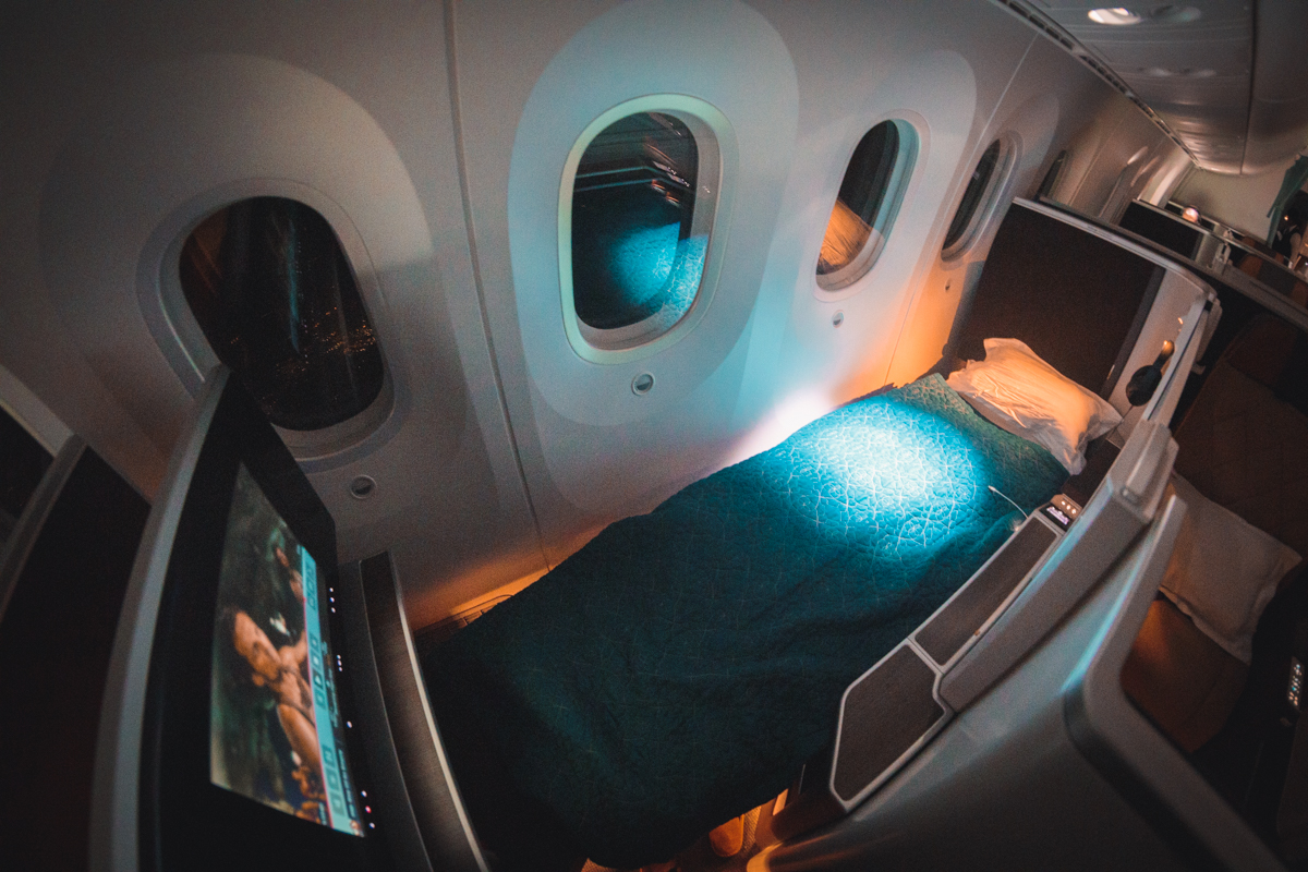 Oman Air Boeing 787-9 Business Class Flat Bed
