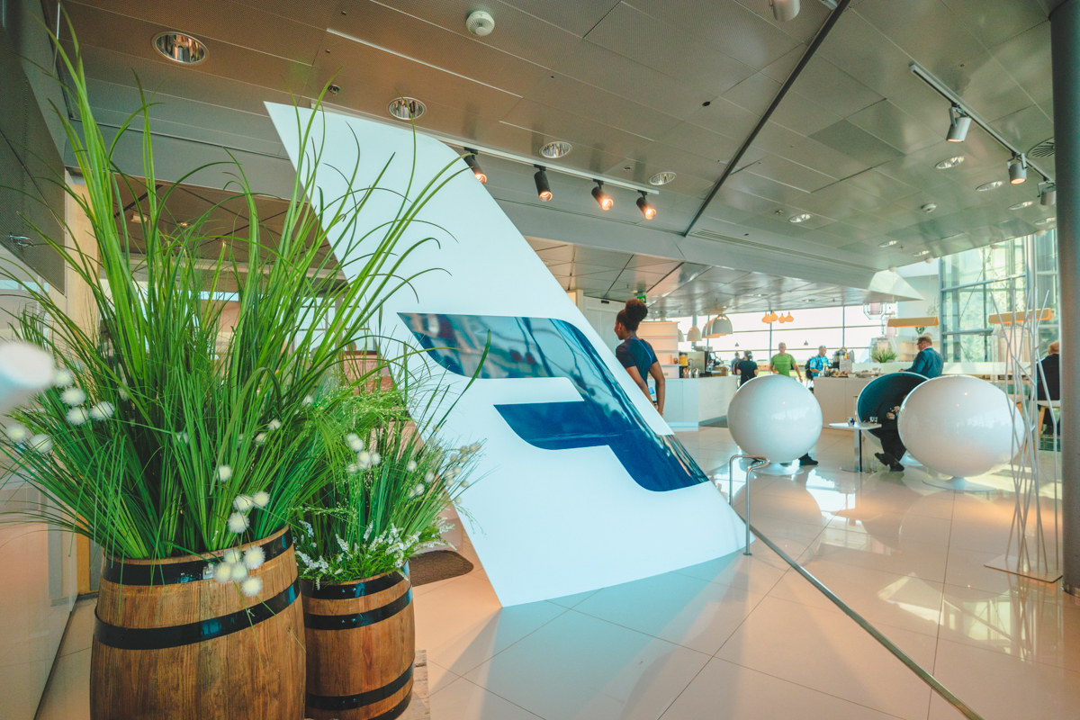 Finnair Lounge Helsinki - Schengen Side Entrance